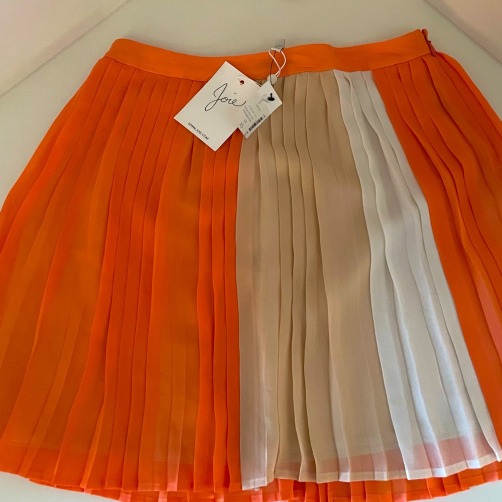 Joie colourblock pleated skirt